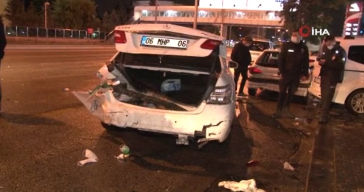 Ankara da zincirleme kaza: 2 yaralı #2