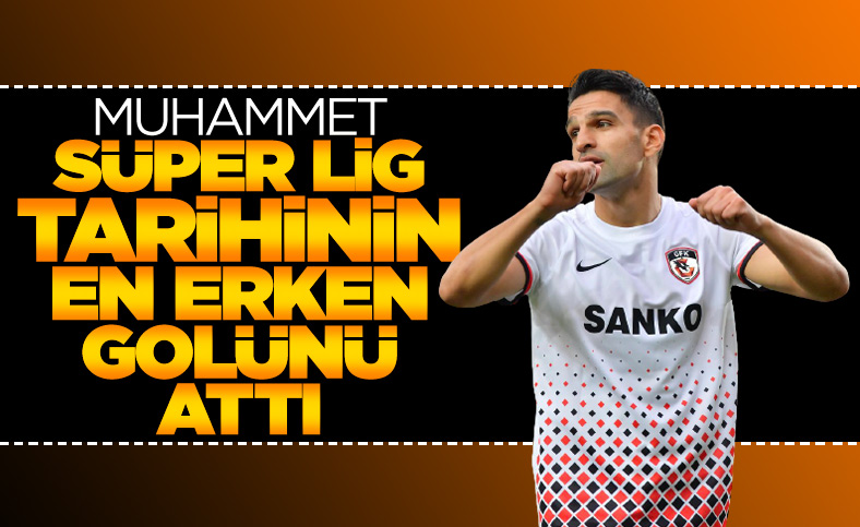 Muhammet Demir Süper Lig tarihinin en erken golünü attı