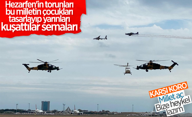 Türk Savunma Sanayii'nin yıldızları gökyüzünde bir arada