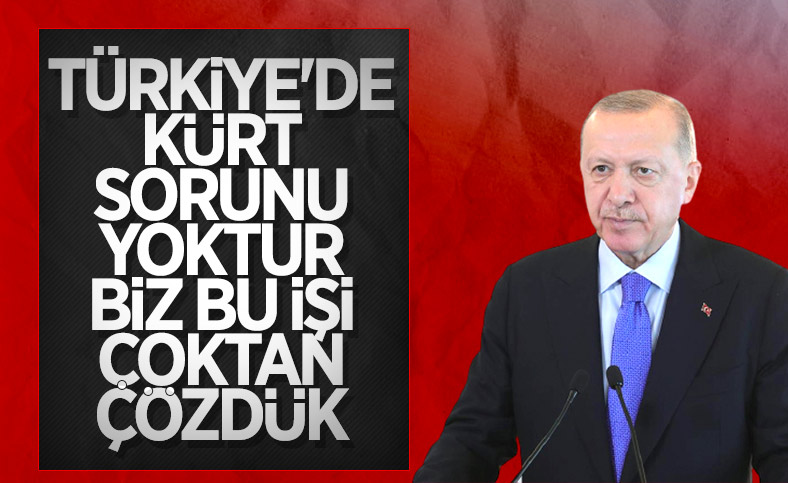 Cumhurbaşkanı Erdoğan'dan Kürt sorunu açıklaması