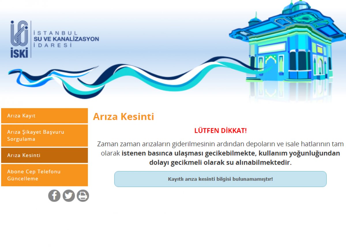 istanbul da sular ne zaman gelecek 22 eylul 2021 iski su kesintisi ve ariza sorgulama