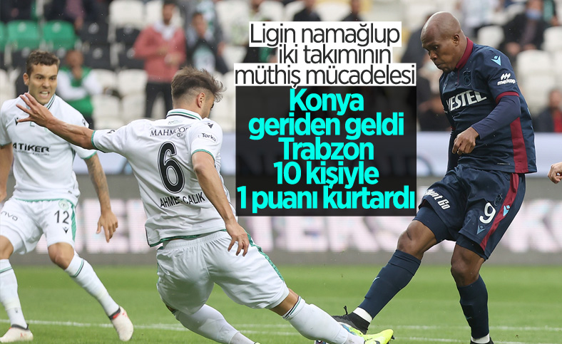 Trabzonspor, Konyaspor'la berabere kaldı