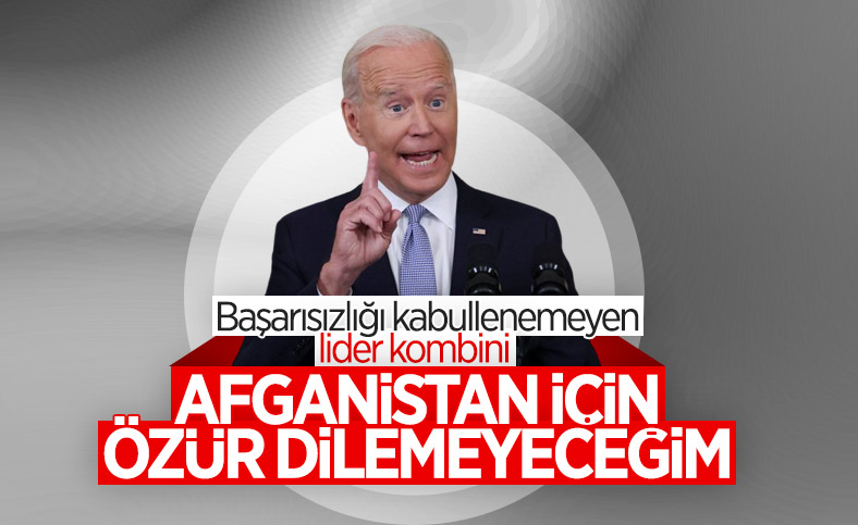 Joe Biden: Afganistan'dan çekilme konusunda özür dilemiyorum