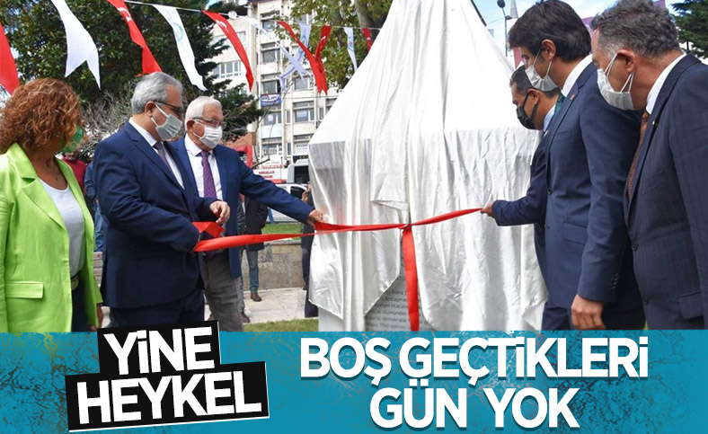 Zonguldak'ta İsmet İnönü'nün adı verilen park ve büst açıldı
