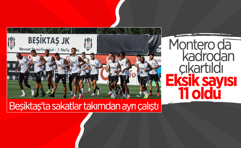 Beşiktaş'ta Montero da kadrodan çıkarıldı