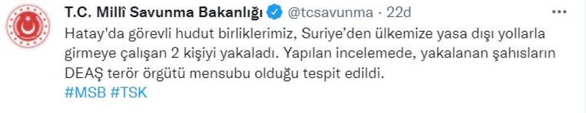 Suriye den giriş yapmaya çalışan 2 DEAŞ lı yakalandı #2