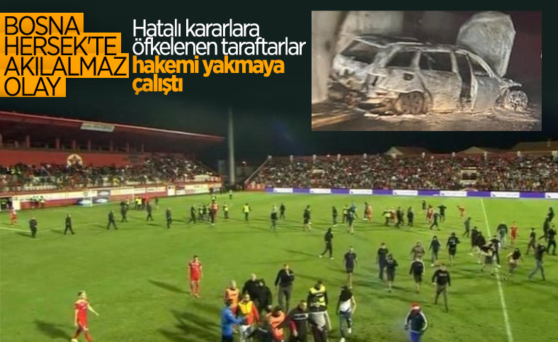 Bosna Hersek'te hakemi canlı canlı yakmaya çalıştılar