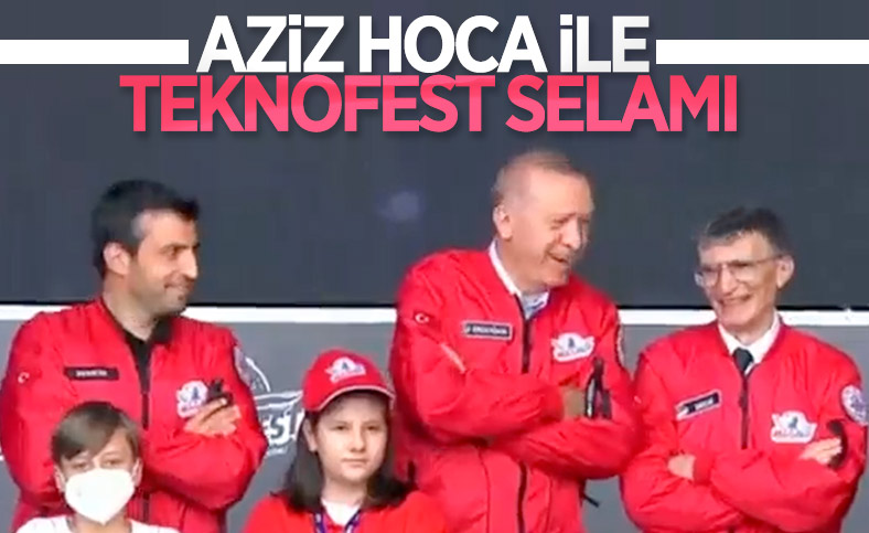 TEKNOFEST'in klasikleşen selamına bu yıl Aziz Sancar da dahil oldu