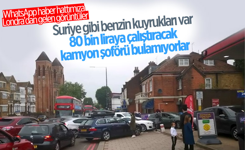 İngiltere'de benzin kuyruğunda bekleyen Türk'ün isyanı