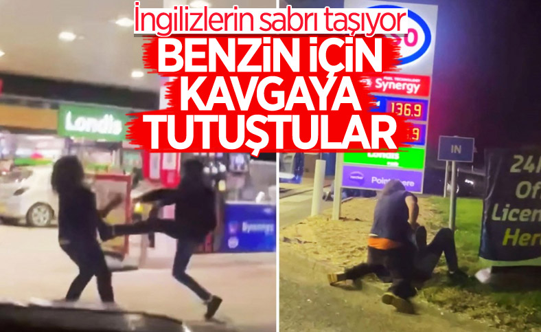 İngiltere'de benzin kuyruğunda kavgalar başladı