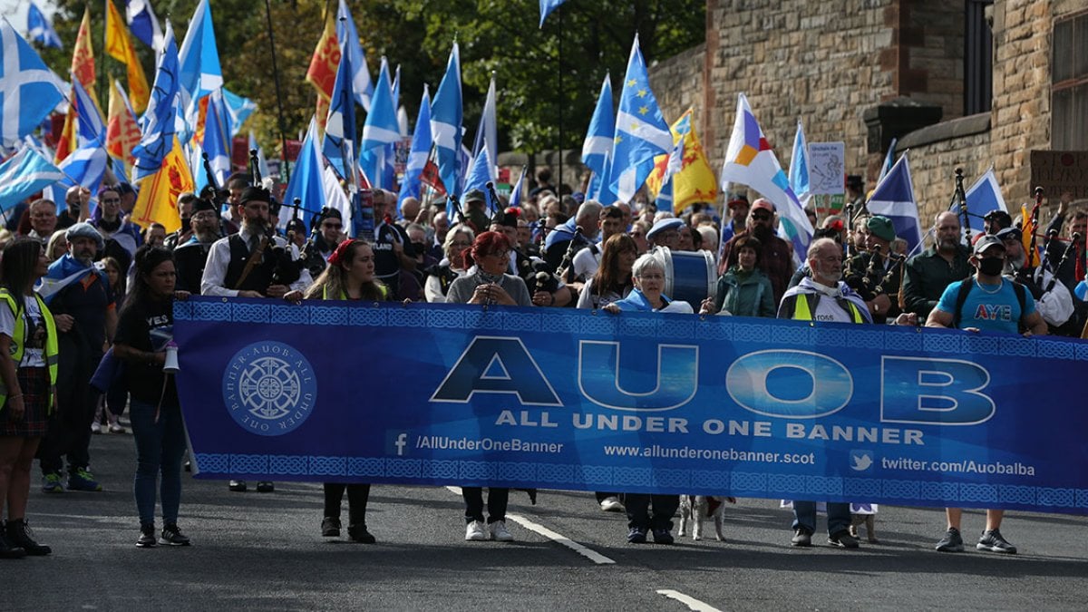 İskoçya da bağımsızlık yürüyüşü #4