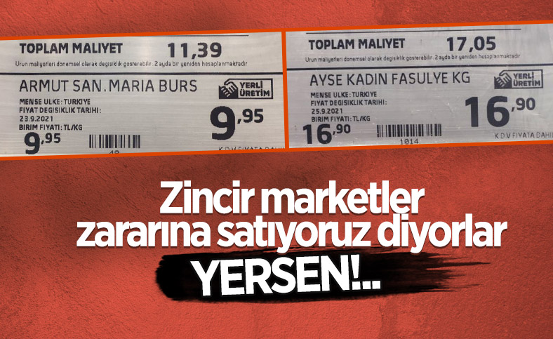 Zincir marketlerde sebzeler toplam maliyetin altına satılıyor iddiası