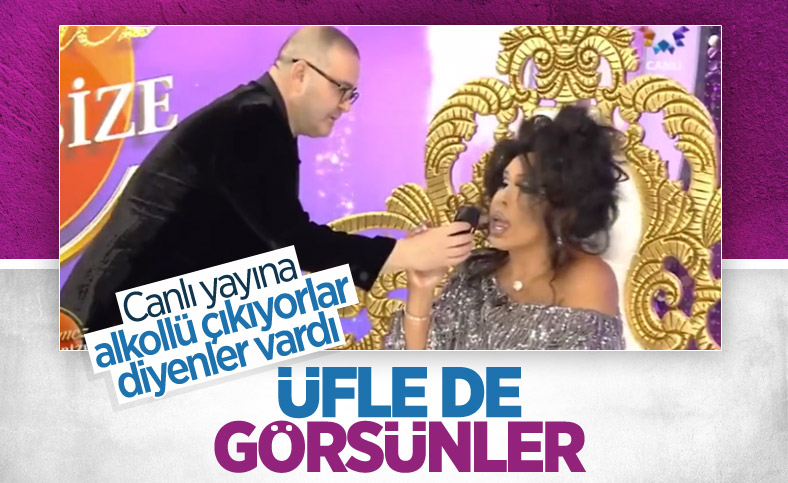 Şafak Sezer, canlı yayında Bülent Ersoy'a alkol testi yaptı