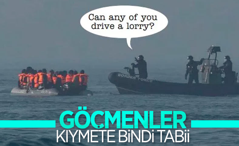 İngiliz medyasında çıkan göçmen karikatürü