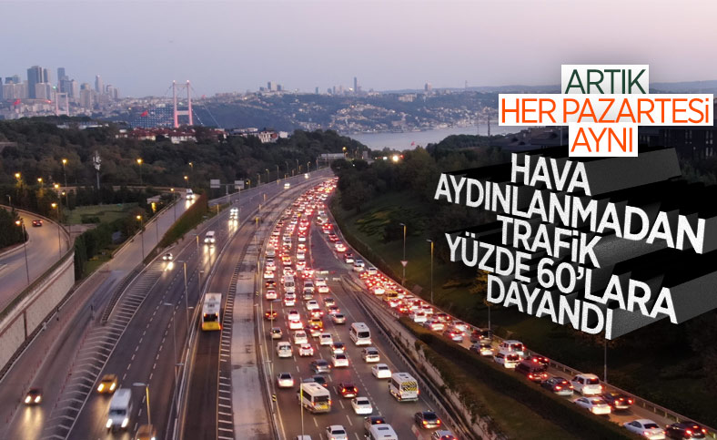 İstanbul’da trafik yoğunluğu erken başladı 