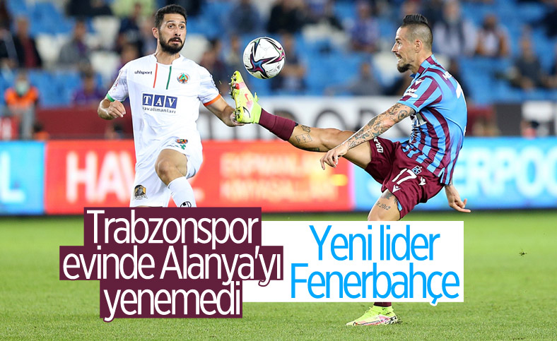 Trabzonspor ile Alanyaspor berabere kaldı