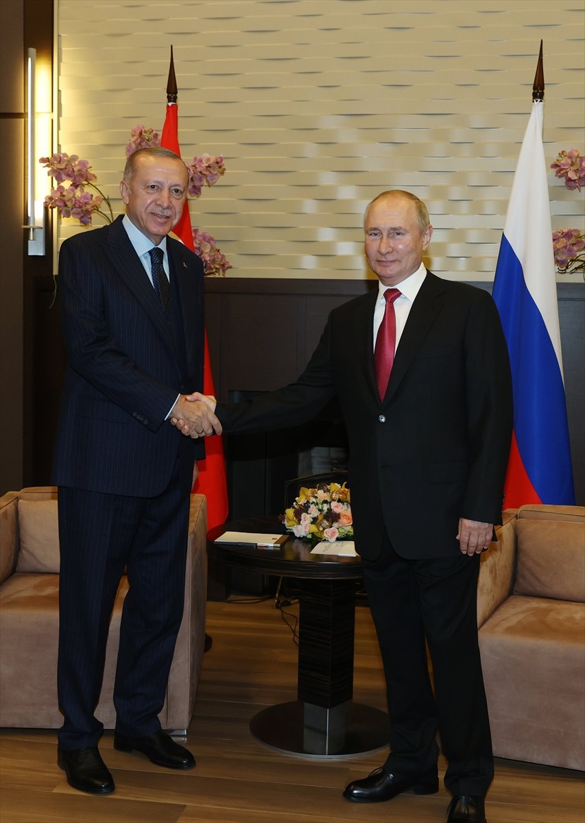 Cumhurbaşkanı Erdoğan ın Putin le görüşmesi başladı  #5