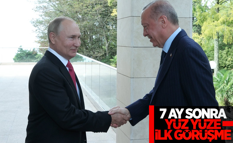 Cumhurbaşkanı Erdoğan'ın Putin'le görüşmesi sona erdi