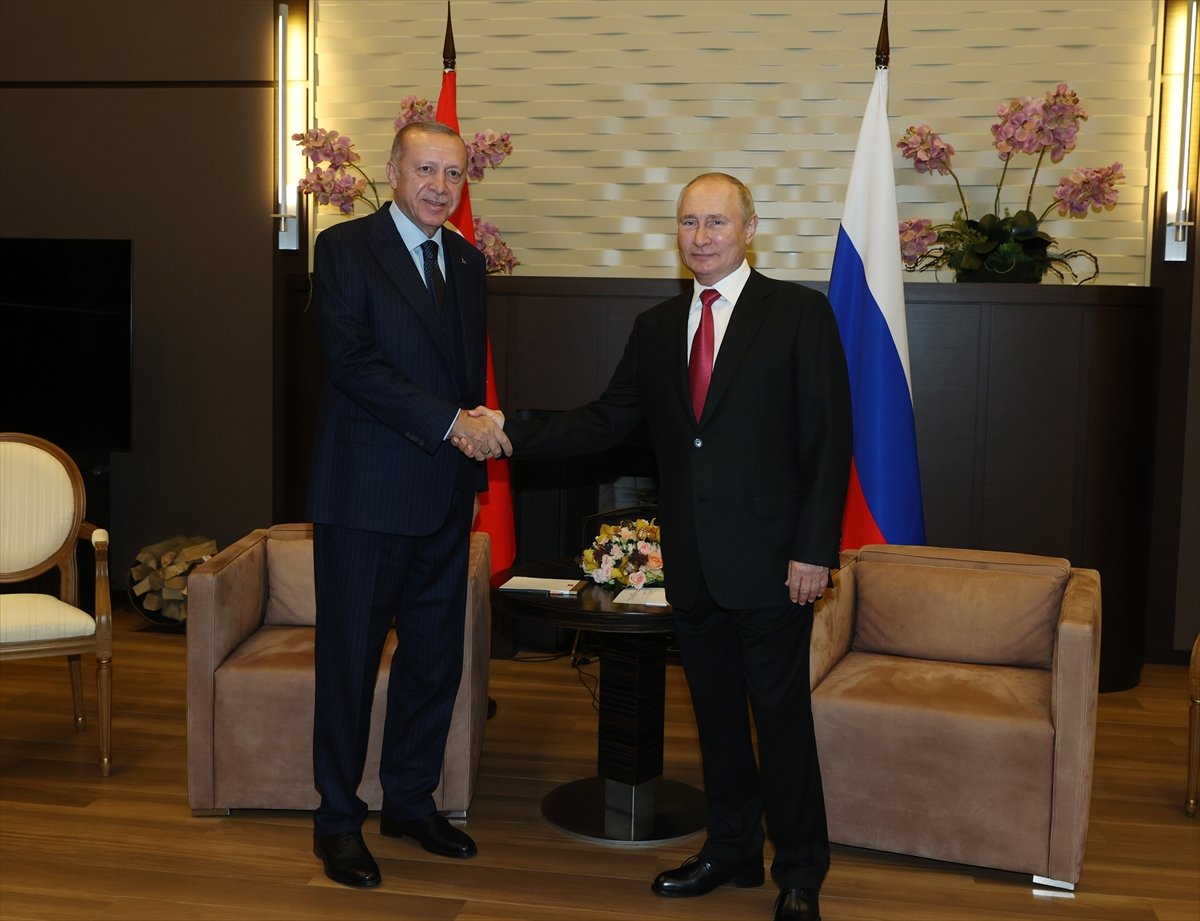 Cumhurbaşkanı Erdoğan ın Putin le görüşmesi başladı  #6