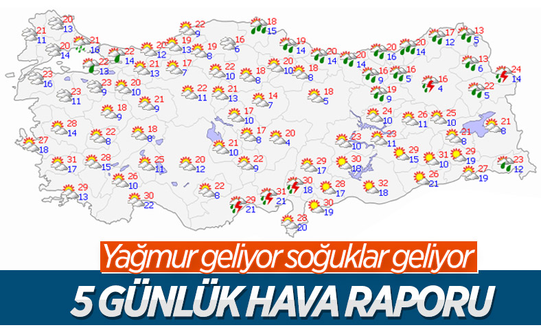Meteoroloji'den kuvvetli sağanak yağış ve sel uyarısı