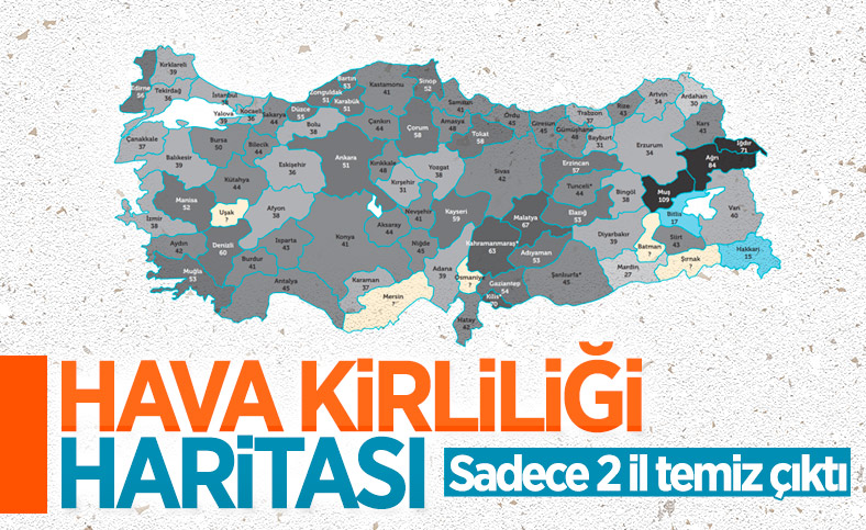 Türkiye'de geçen yıl 13 şehirde 'yüksek hava kirliliği' olduğu belirlendi