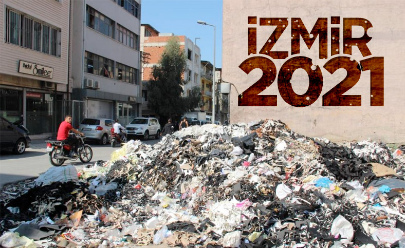 İzmir araziye yığılan çöplerle yeniden gündeme geldi