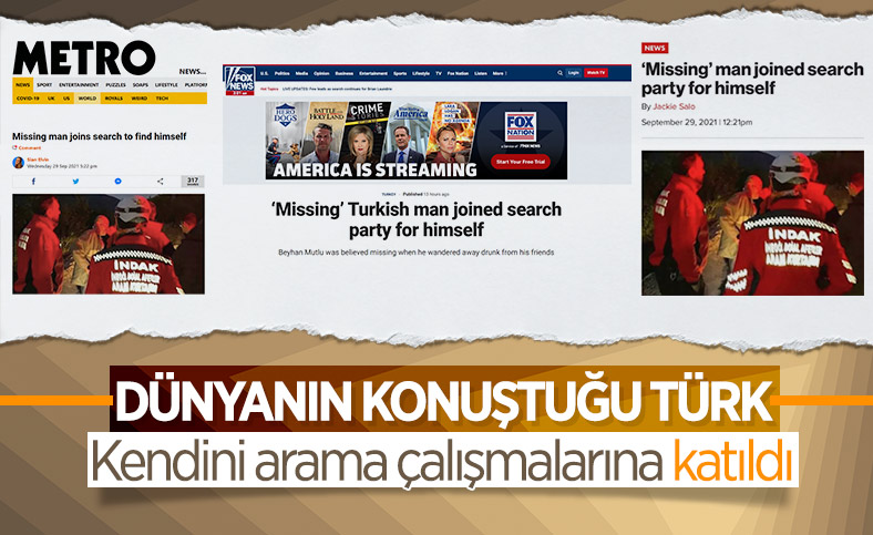 Bursa'da 'kendini arayan adam' dünya gündeminde