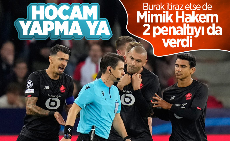 Halil Umut Meler verdiği 2 penaltı kararıyla Lille'i yıktı