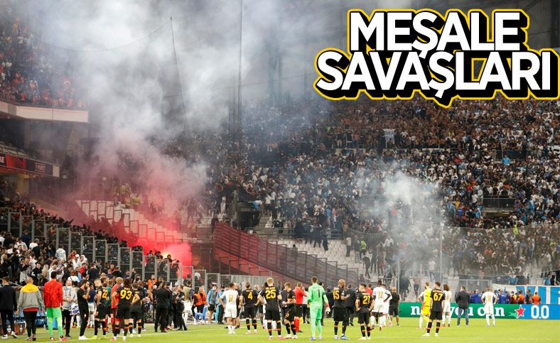 Marsilya-Galatasaray maçı durdu