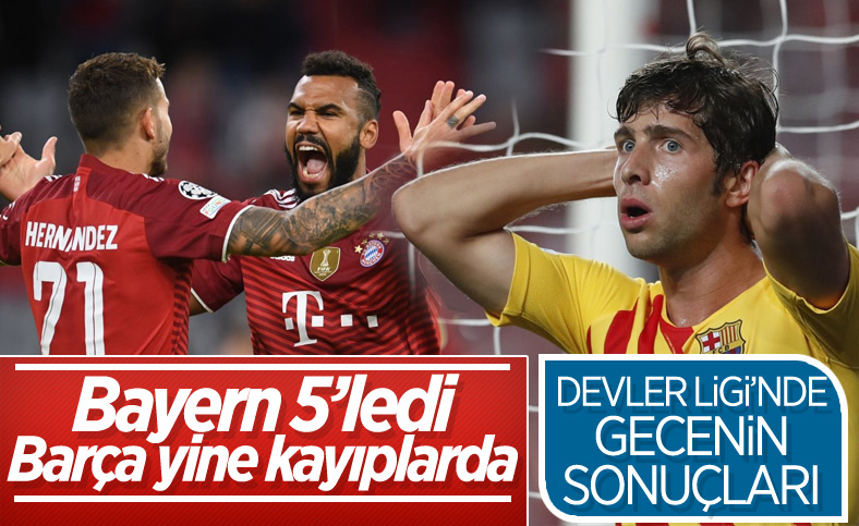 UEFA Şampiyonlar Ligi'nde gecenin sonuçları