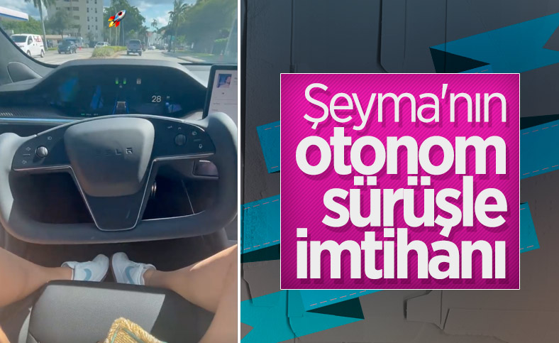 Şeyma Subaşı'nın otonom araçla yolculuğu