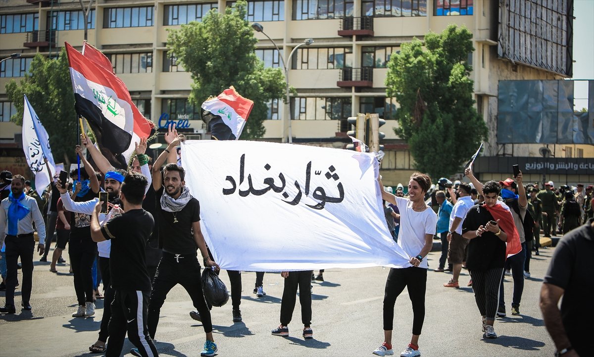Irak ta halk, Ekim 2019 olaylarının 2 nci yılında meydanlara döküldü #4