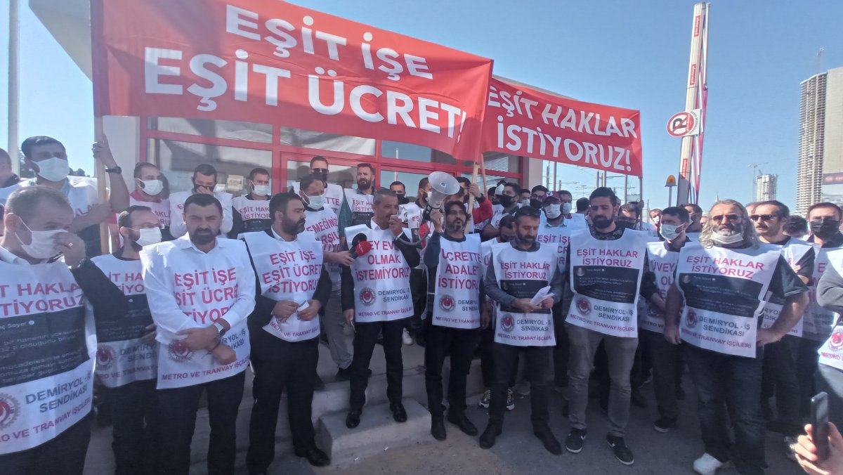İzmir de metro çalışanları toplu iş sözleşmesi nedeniyle greve başladı #2