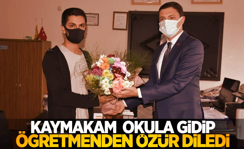 Artvin'de öğretmeni azarlayan Kaymakam Saygın, özür diledi