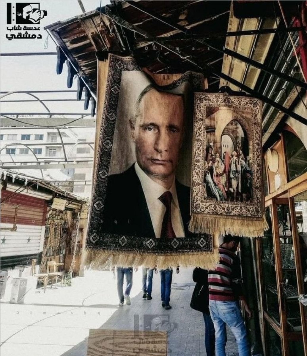 Şam da Putin desenli kilim #1