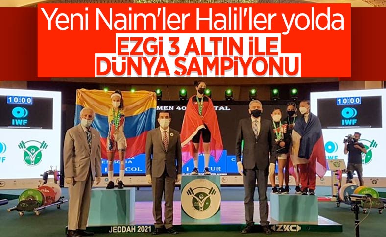 Milli halterci Ezgi Kılıç, dünya şampiyonu oldu