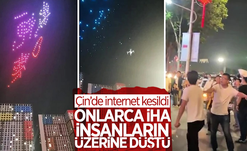 Çin'de internet kesintisi nedeniyle onlarca İHA, insanların üzerine düştü