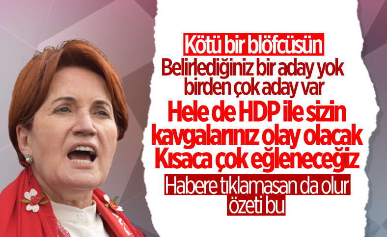 Meral Akşener'den Millet İttifakı'nın Cumhurbaşkanı adayına ilişkin açıklama