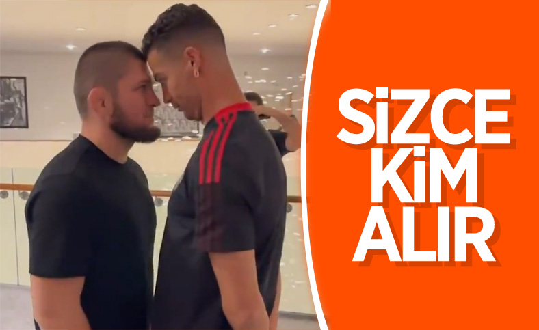Khabib ile Ronaldo'nun eğlenceli anları