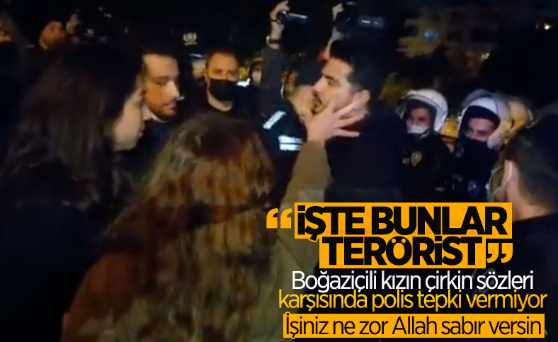 Boğaziçi eylemcisinden polislere: İşte teröristler bunlar