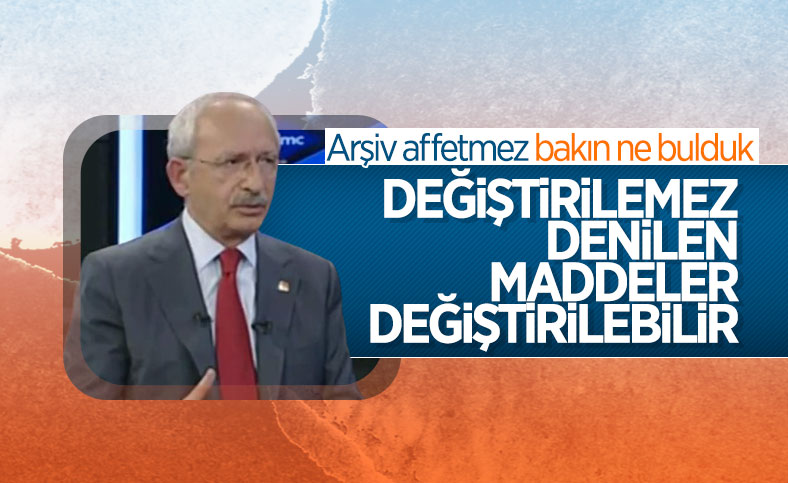 Kemal Kılıçdaroğlu'nun Anayasa'da ilk 3 maddeyi değiştirelim açıklaması