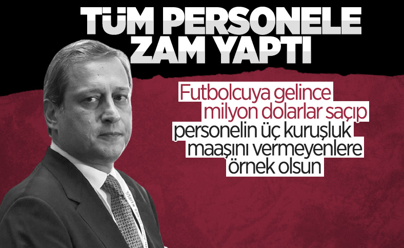 Burak Elmas'tan kulüp personeline zam