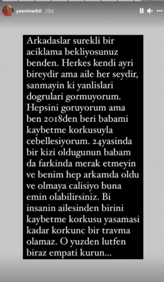 Mehmet Ali Erbil in kızı Yasmin Erbil sitem etti #1