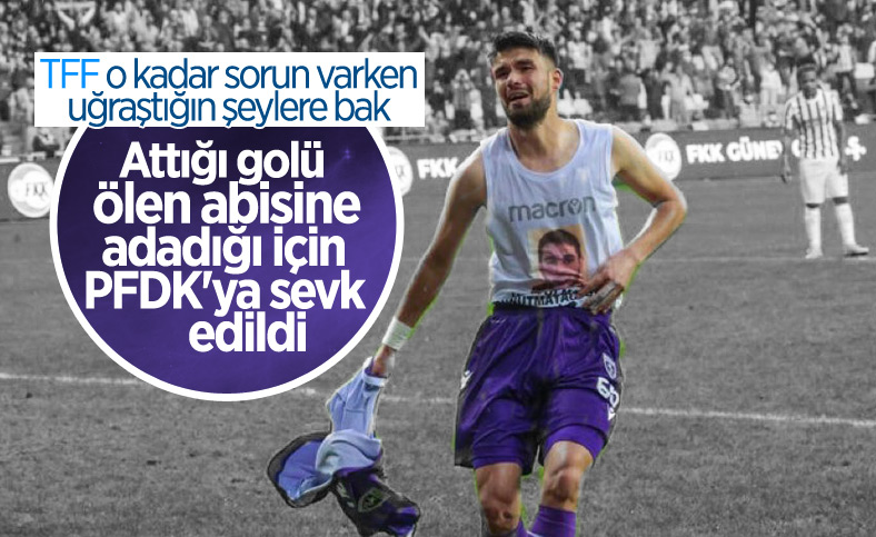 Golü ağabeyine adayan Hasan Kılıç, PFDK'ya sevk edildi