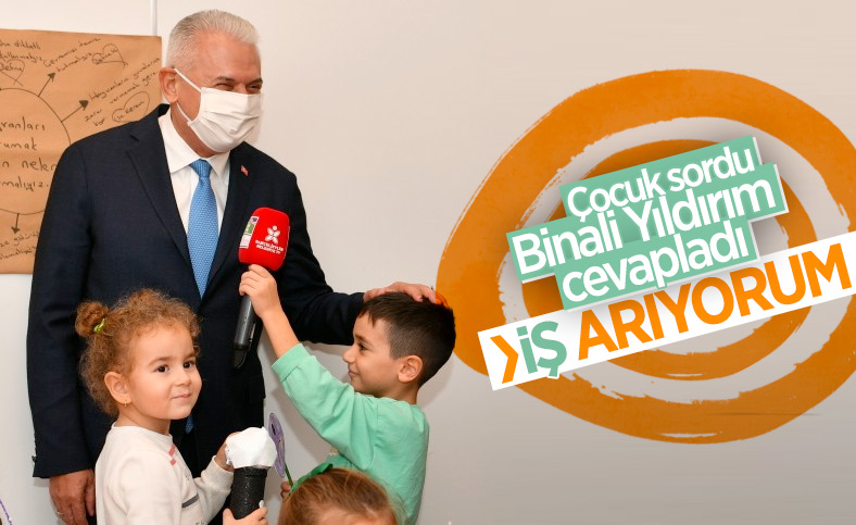 Binali Yıldırım'dan 'ne iş yapıyorsun' diye soran öğrenciye: İş arıyorum