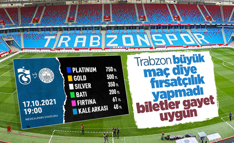 Trabzonspor-Fenerbahçe maçının biletleri satışta