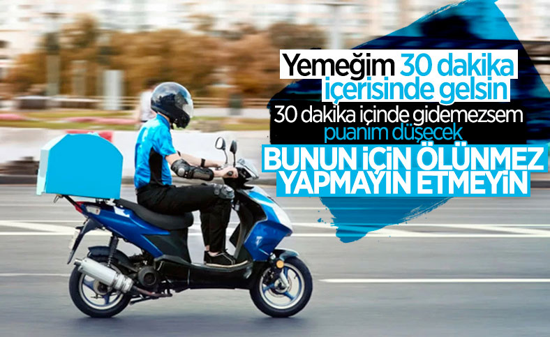 İstanbul Adliyesi önünde motokurye eylemi: Hız puanlaması kaldırılsın
