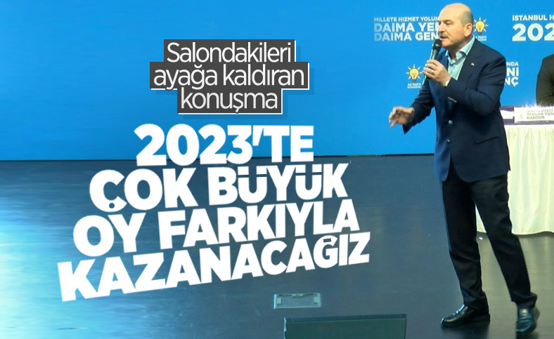 Süleyman Soylu'nun dakikalarca alkışlanan konuşması
