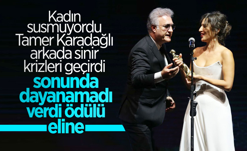 Tamer Karadağlı ve Nihal Yalçın'ın 'ödül' gerginliği