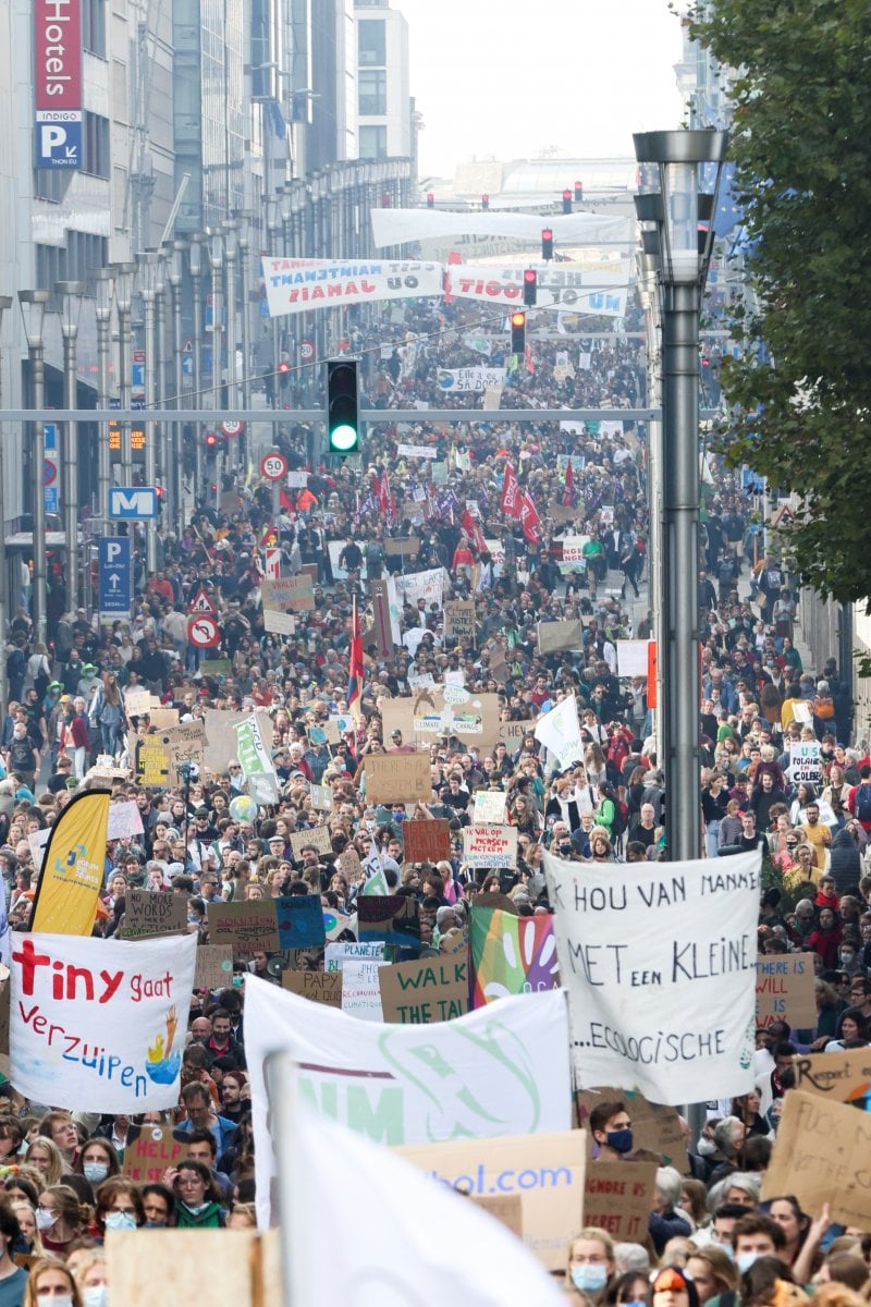 Brüksel de iklim değişikliği protestosu düzenlendi #9